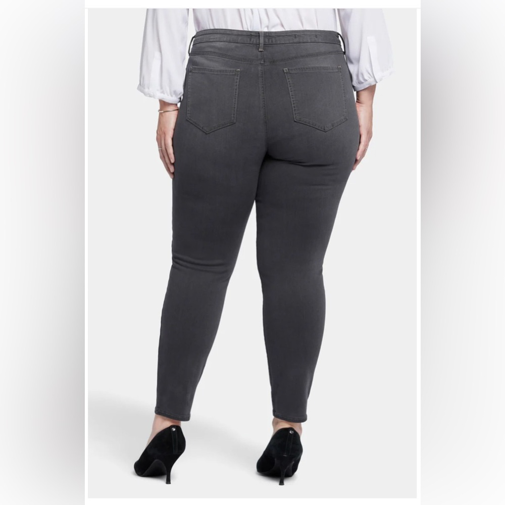NYDJ Women's Charcoal Skinny Jeans - Picture 3 of 6